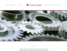 Tablet Screenshot of ceviancapital.com